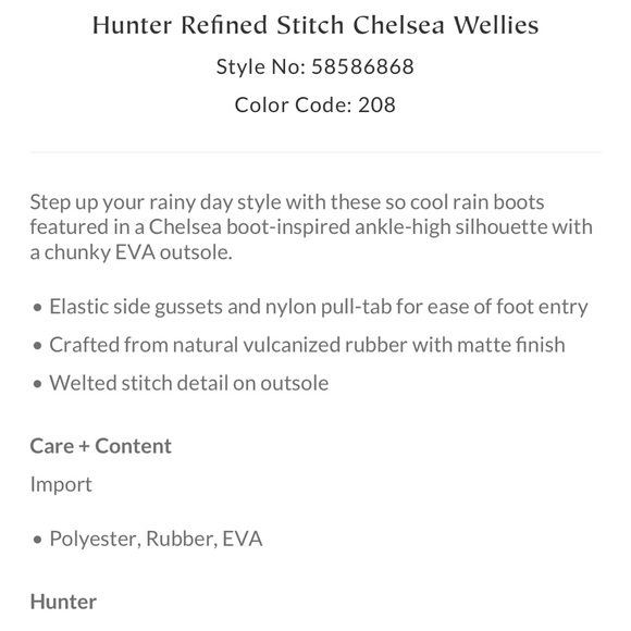 ✨Free People Hunter Refined Stitch Chelsea Wellies✨ - Picture 4 of 13